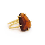 Hessonite Claws Ring