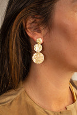 Triple Coin Earrings