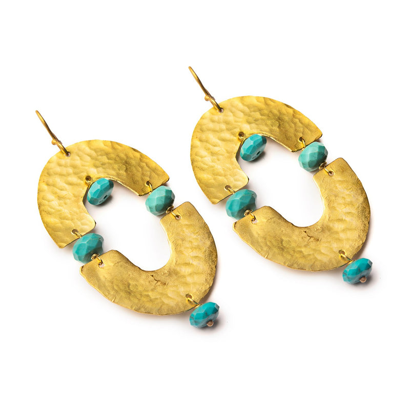 Arches with Turquoise Earrings