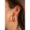 Canaleta Earrings with Garnet